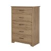 9063035 Rustic Oak 5-Drawer Chest - Fusion-2