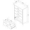 9063035 Rustic Oak 5-Drawer Chest - Fusion-4
