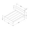 9063282 Rustic Oak Queen Bed (60 Inch) - Fusion -4