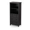 9072022 Gray Oak Shelving Unit with Drawers - Little Smileys -2