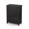 9072034 Gray Oak 4-Drawer Chest - Little Smileys