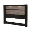 9057290 Chocolate/Weathered Oak King Headboard with Lights (78 Inch) - Gloria -2
