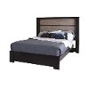 9057290 Chocolate/Weathered Oak King Headboard with Lights (78 Inch) - Gloria -3