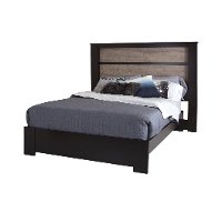 9057290 Chocolate/Weathered Oak King Headboard with Lights (78 Inch) - Gloria -3