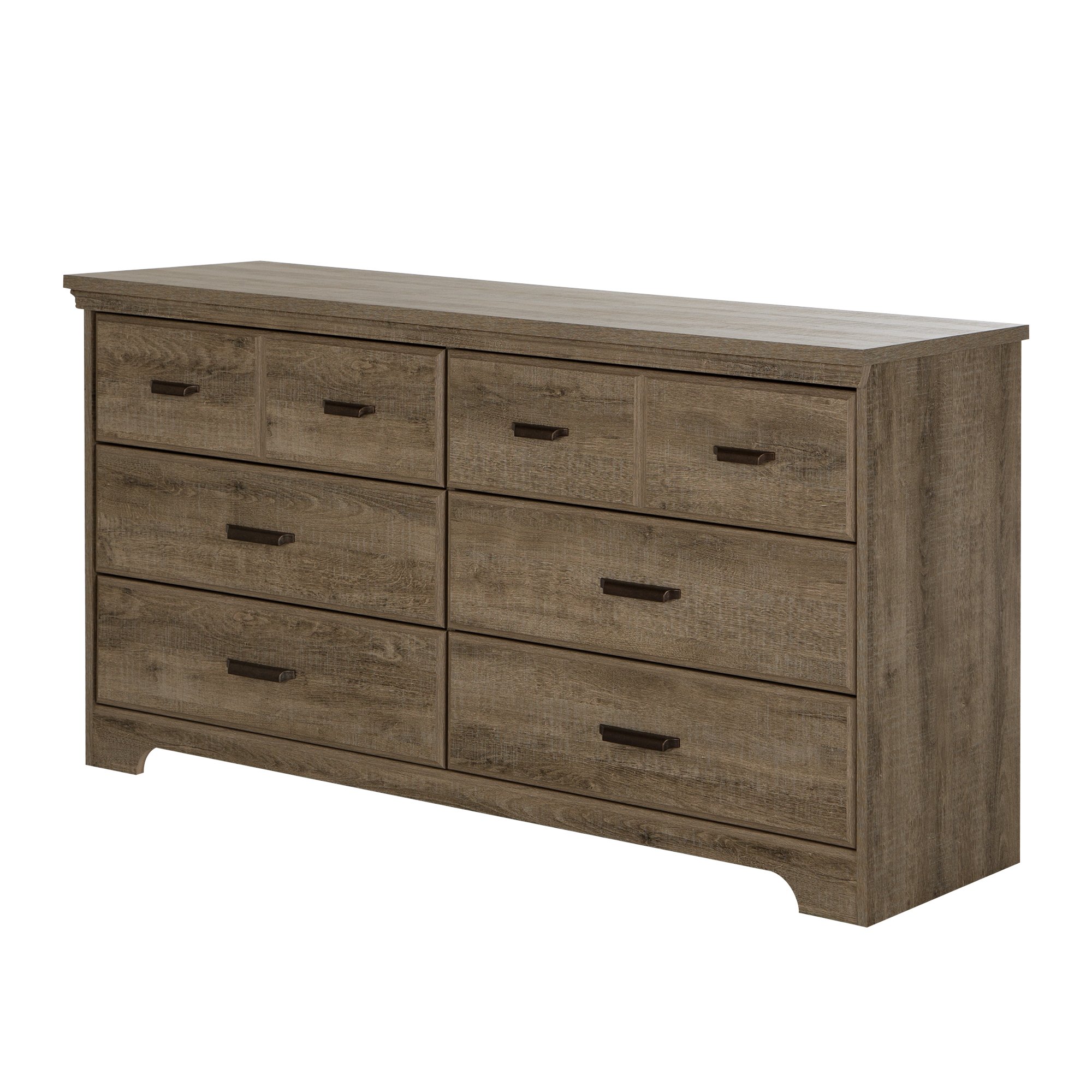 9066010 Versa Weathered Oak 6-Drawer Double Dresser-2