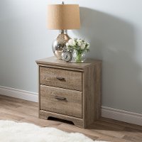 9066060 Weathered Oak 2-Drawer Nightstand - Versa -2
