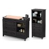10061 Gray Oak Changing Table with Shelving Unit - Little Smileys -2