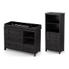 10061 Gray Oak Changing Table with Shelving Unit - Little Smileys -3