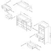 10061 Gray Oak Changing Table with Shelving Unit - Little Smileys -5