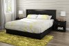 10033 Black King Platform Bed with Panel Headboard - Step One-2