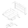 10033 Black King Platform Bed with Panel Headboard - Step One-3
