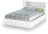 10036 White Queen Mates Bed with Headboard - Vito