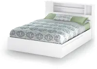 10036 White Queen Mates Bed with Headboard - Vito