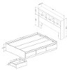 10039 White Mates Full Size Bed with Bookcase Headboard - Step One-3