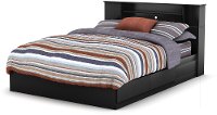 10040 Black Queen Mates Bed with Headboard - Vito