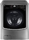 WM9000HVA LG Front Load Mega Capacity Washer - 5.2 cu. ft. Graphite Steel