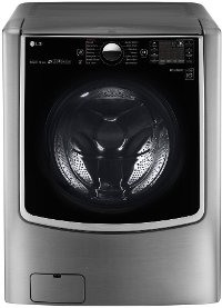 WM9000HVA LG Front Load Mega Capacity Washer - 5.2 cu. ft. Graphite Steel