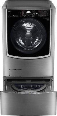 WM9000HVA LG Front Load Mega Capacity Washer - 5.2 cu. ft. Graphite Steel-3