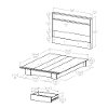 10042 Black Full/Queen Platform Bed with Headboard - Holland -3