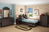 10048 Chocolate Twin Mates Bed - Summer Breeze -2
