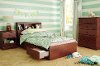 10051 Cherry Twin Mates Bed - Summer Breeze -3
