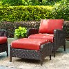 KO70032BR Wicker Patio Chair and Ottoman in Sangria - Kiawah -6