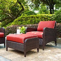KO70032BR Wicker Patio Chair and Ottoman in Sangria - Kiawah-3