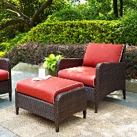 KO70032BR Wicker Patio Chair and Ottoman in Sangria - Kiawah-5