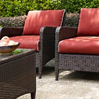 KO70030BR Outdoor Wicker Patio Chairs in Sangria (Set of 2) - Kiawah-3