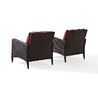 KO70030BR Outdoor Wicker Patio Chairs in Sangria (Set of 2) - Kiawah-6