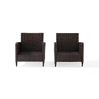 KO70030BR Outdoor Wicker Patio Chairs in Sangria (Set of 2) - Kiawah-7