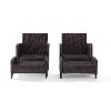 KO70033BR 4 Piece Wicker Patio Chair and Ottoman in Sangria - Kiawah -7