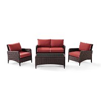KO70028BR Sangria 4 Piece Wicker Patio Furniture Set - Kiawah-8