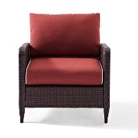 CO7118-BR Sangria Wicker Arm Chair - Kiawah-5