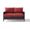 CO7117-BR Sangria Wicker Loveseat - Kiawah -5