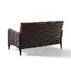 CO7117-BR Sangria Wicker Loveseat - Kiawah -6