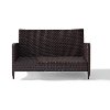 CO7117-BR Sangria Wicker Loveseat - Kiawah -7