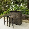 KO70009BR Dark Brown Wicker Bar Set - Palm Harbor