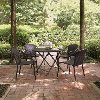 KO70012BR Dark Brown 5 Piece Wicker Dining Set - Palm Harbor -4