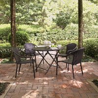 KO70012BR Dark Brown 5 Piece Wicker Furniture Set - Palm Harbor -4
