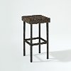CO7108-BR Dark Brown 29 Inch Wicker Bar Stools (Set of 2) - Palm Harbor