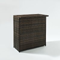 CO7204-BR Dark Brown Wicker Bar - Palm Harbor