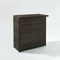 CO7204-BR Dark Brown Wicker Bar - Palm Harbor