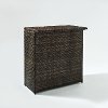 CO7204-BR Palm Harbor Dark Brown Wicker Bar