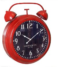 Red Metal Alarm Clock