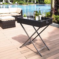 CO7206-BR Dark Brown Wicker Butler Tray - Palm Harbor-3