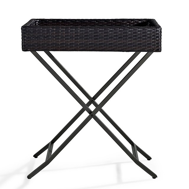 CO7206-BR Dark Brown Wicker Butler Tray - Palm Harbor-4