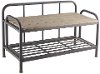 Metal and Wood Bench