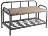 Metal and Wood Industrial Bench