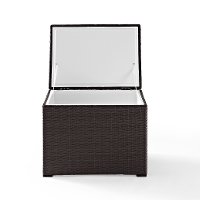 CO7302-BR Dark Brown Wicker Outdoor Cooler - Palm Harbor -5